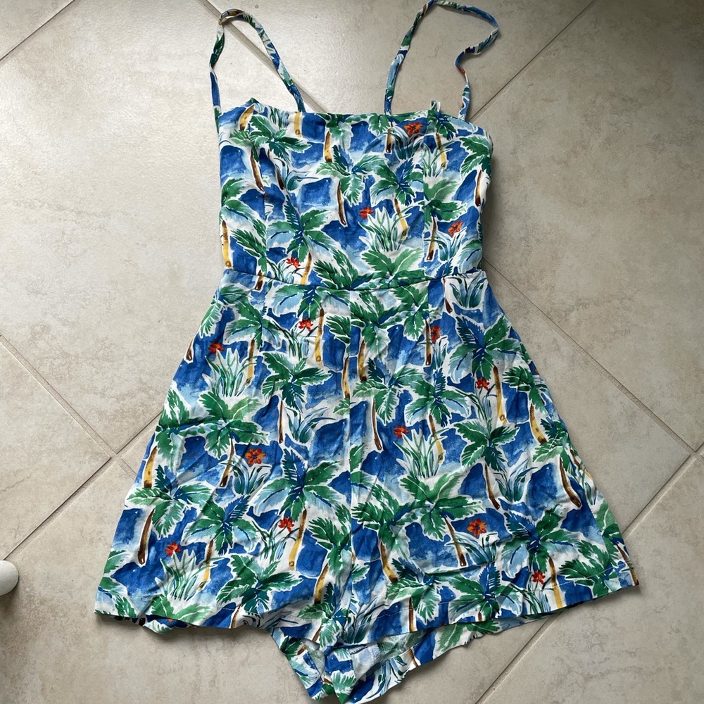 Palm tree romper